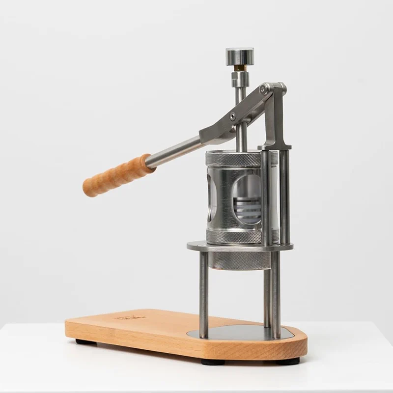 MS1 - Mini Portable Manual Espresso Machine with Wooden Base — image 5