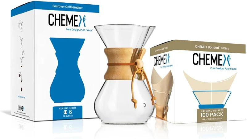 Chemex Bundle - 6-Cup Classic Series - 100 ct Square Filters - Exclusive — image 4