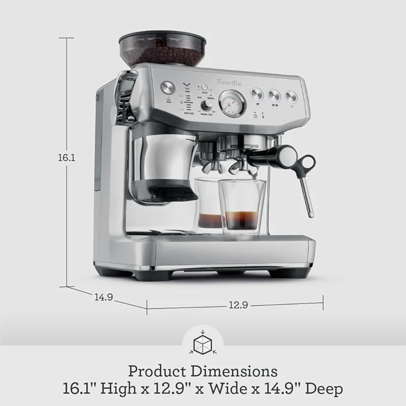 Breville Barista Express Impress Espresso Machine BES876BSS