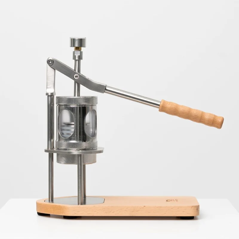 MS1 - Mini Portable Manual Espresso Machine with Wooden Base — image 2