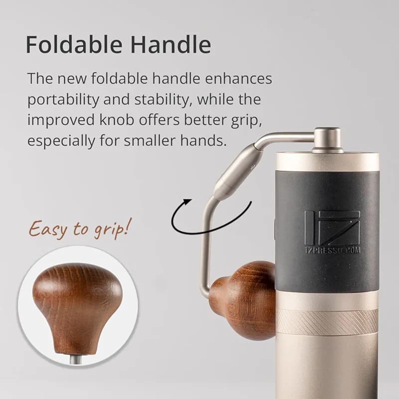 1Zpresso J Manual Coffee Grinder Silver Capacity 35g with Assembly — image 5