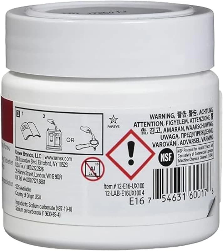 Urnex Cafiza Espresso Machine Cleaning Tablets - 100 Count - Professional