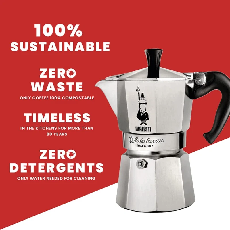Bialetti Moka Express: Iconic Stovetop Espresso Maker — image 4