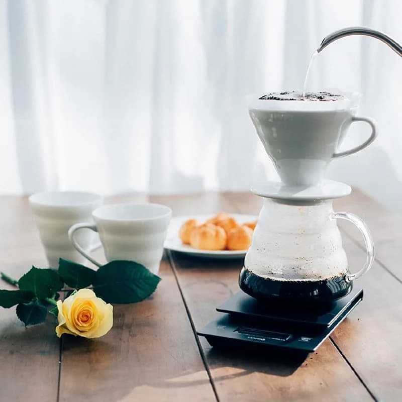HARIO V60 Ceramic Coffee Dripper Pour Over Cone Coffee Maker Size 02 — image 3