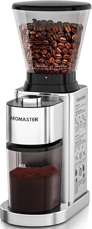 Aromaster Burr Coffee Grinder with 48 Gind Settings — image 7