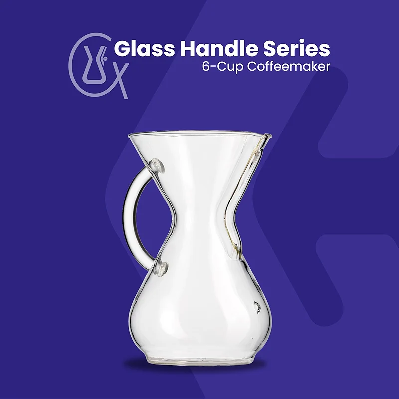 Chemex Pour-Over Glass Coffeemaker - Glass Handle Series - 6-Cup — image 8