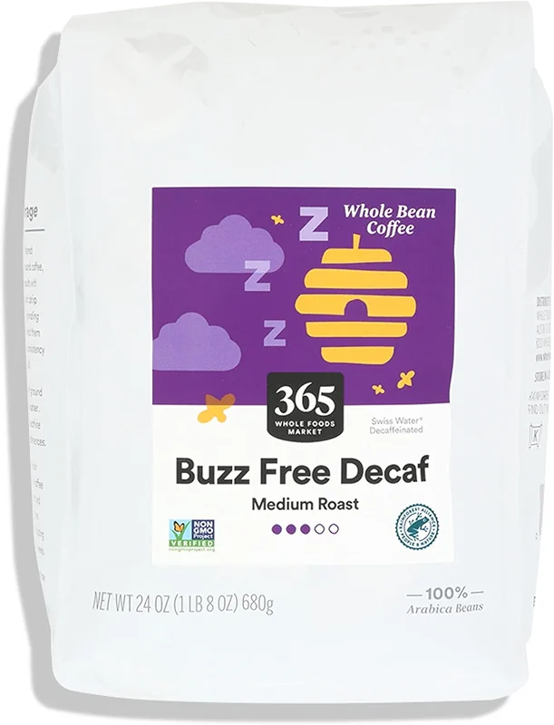 365 by Whole Foods Market Buzz Free Whole Bean Decaf Coffee