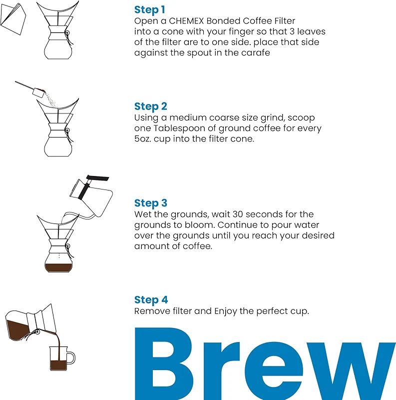 Chemex Bundle - 6-Cup Classic Series - 100 ct Square Filters - Exclusive — image 1