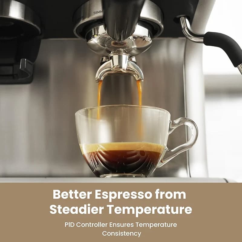 Gevi Dual Boiler Espresso Machine with Built-in Grinder — image 5