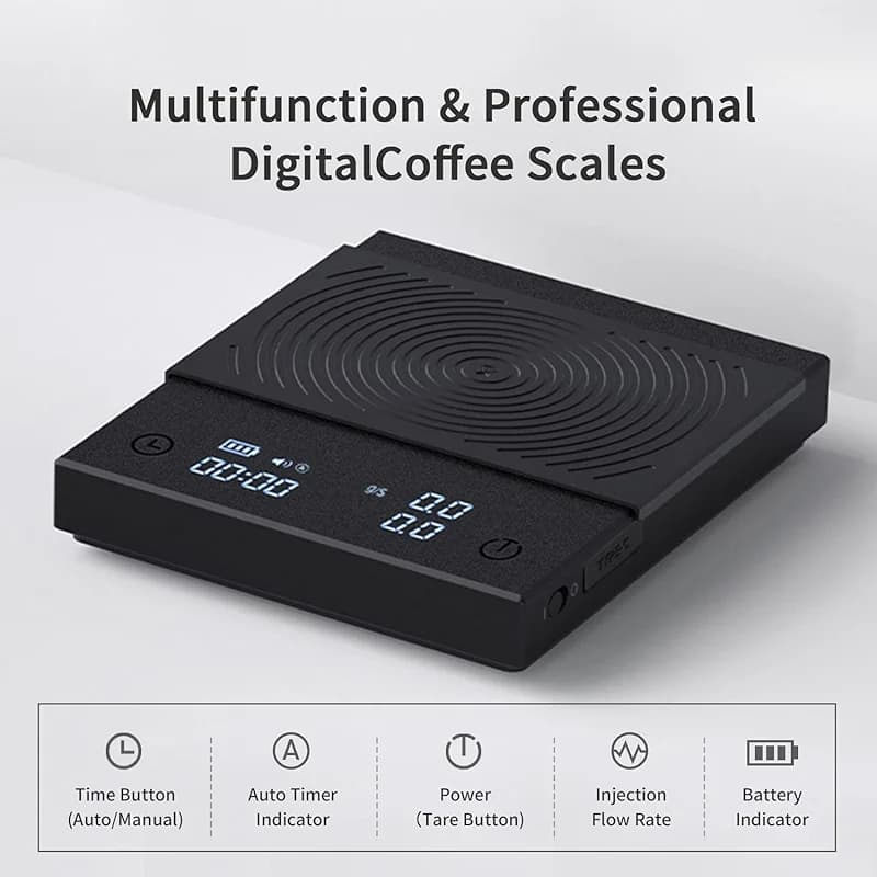 TIMEMORE Coffee Scale Basic 2.0 Electronic Espresso Scale with Water Flow