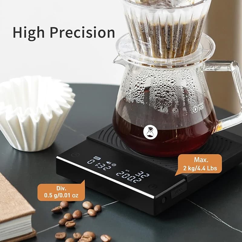TIMEMORE Coffee Scale Basic 2.0 Electronic Espresso Scale with Water Flow — image 5