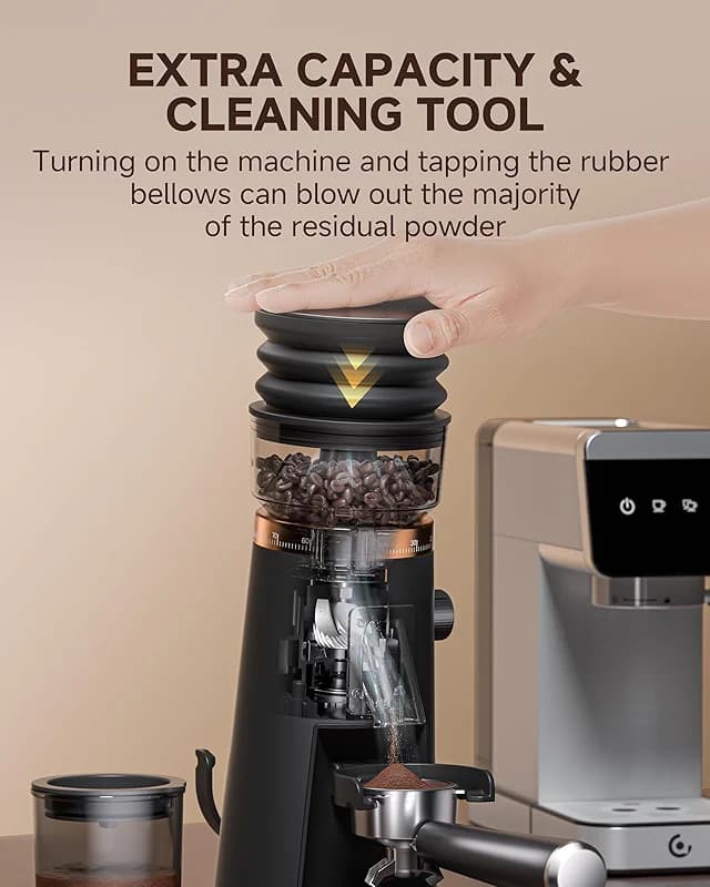 AMZCHEF Single Dose Coffee Grinder – 75 Settings Burr Grinder — image 2