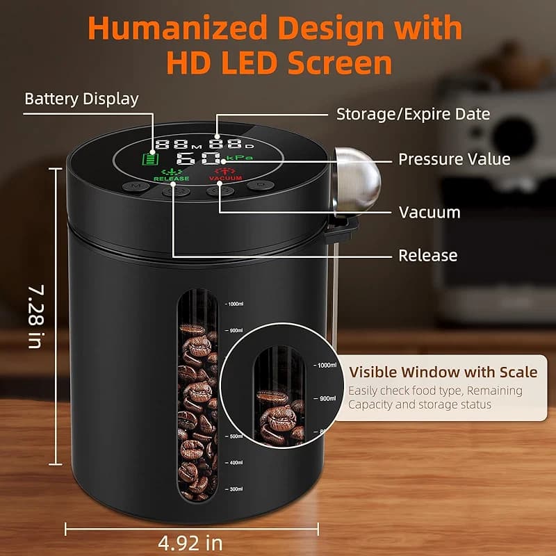 Automatic Vacuum Coffee Canister — image 8