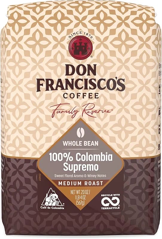 Don Francisco's 100% Colombia Supremo Whole Bean Coffee — image 7