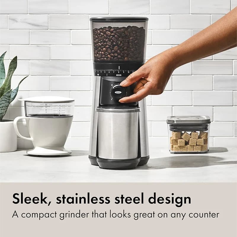 OXO Brew Conical Burr Coffee Grinder - Silver — image 3