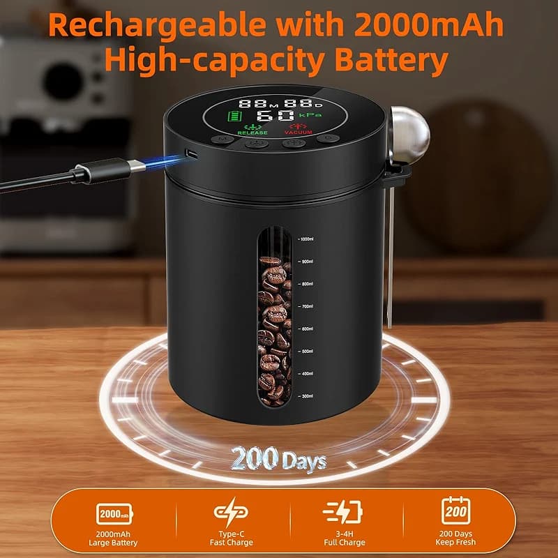 Automatic Vacuum Coffee Canister — image 7