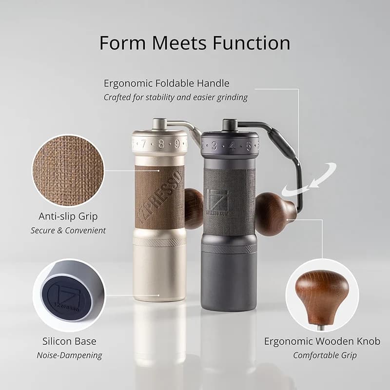 1Zpresso K-Ultra Manual Coffee Grinder Iron Gray with Carrying Case — image 6