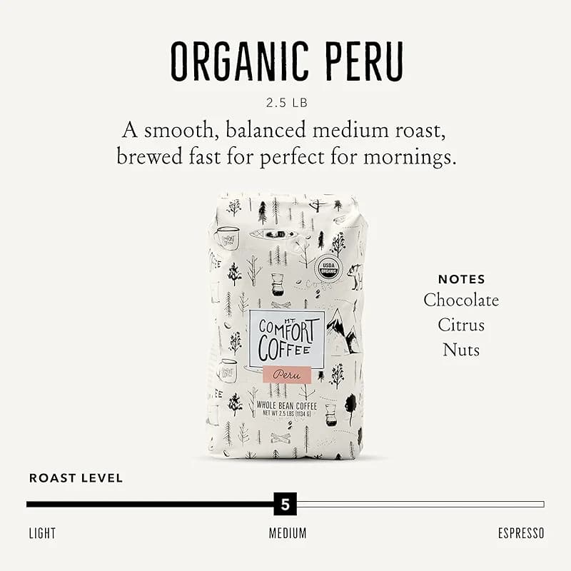 Mt. Comfort Coffee Organic Peru Medium Roast — image 2
