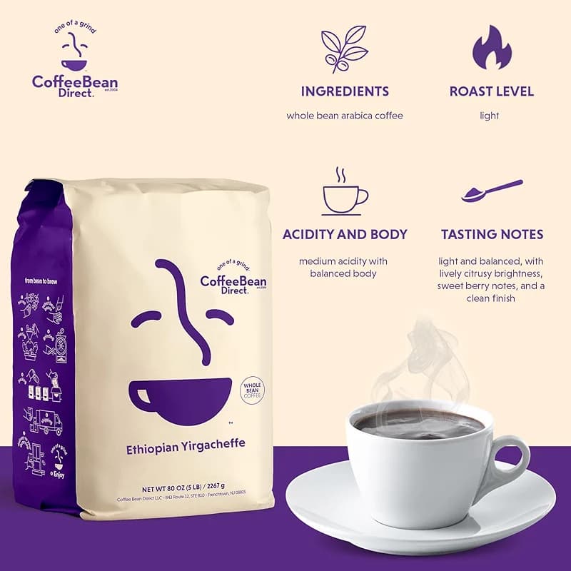 Coffee Bean Direct Ethiopian Yirgacheffe — image 2