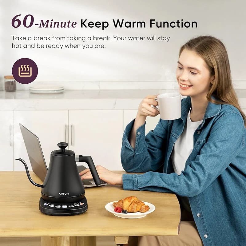 COSORI Electric Gooseneck Kettle with 5 Temperature Control Presets — image 6