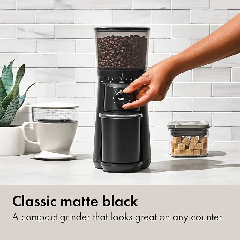 OXO Brew Conical Burr Grinder - Matte Black — image 3