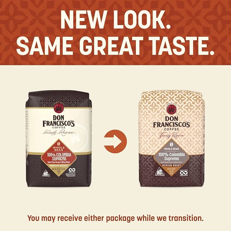 Don Francisco's 100% Colombia Supremo Whole Bean Coffee — image 1