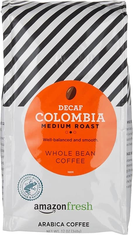 Amazon Fresh Decaf Colombia Whole Bean Coffee — image 6