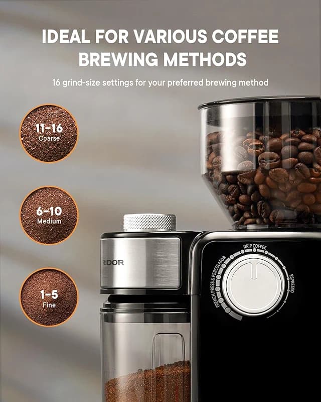 SHARDOR Electric Burr Coffee Grinder 2.0