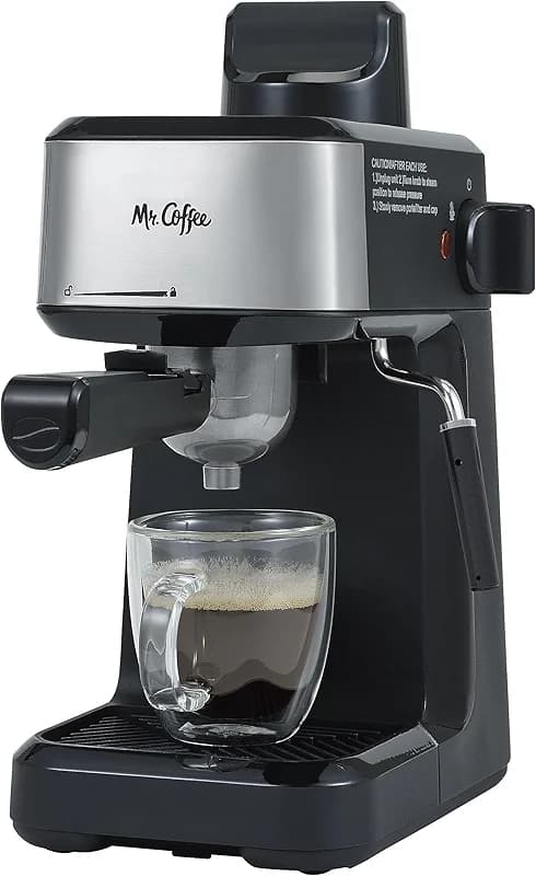 Mr. Coffee 4-Shot Steam Espresso Cappuccino and Latte Maker with Stainless — image 8