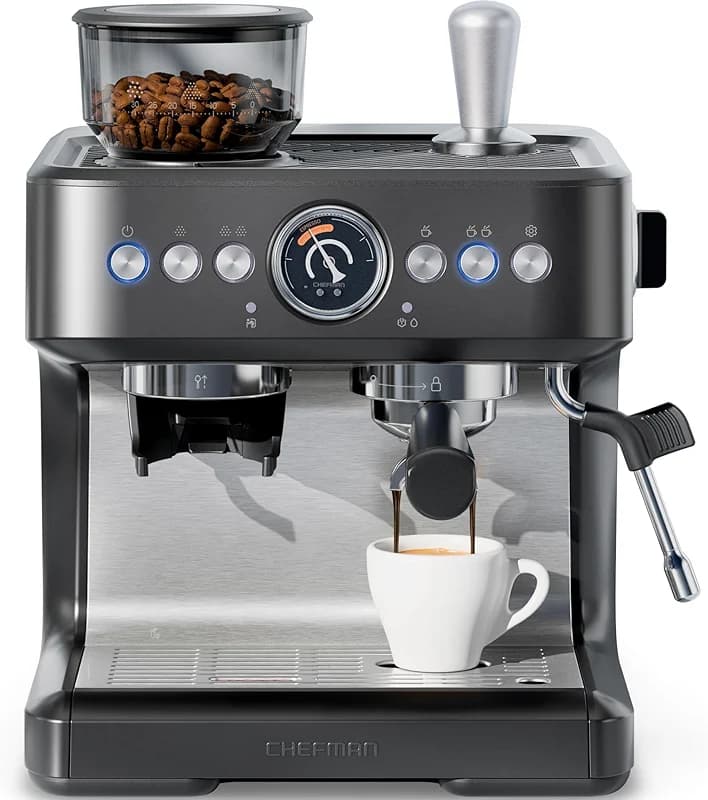 Chefman Crema Deluxe Espresso Machine with Double Boiler — image 7