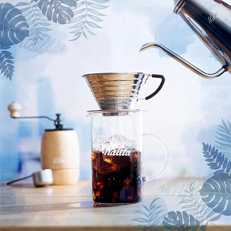 Carita Kalita Stainless Steel Coffee Dripper Wave Series - 2-4 People — image 5