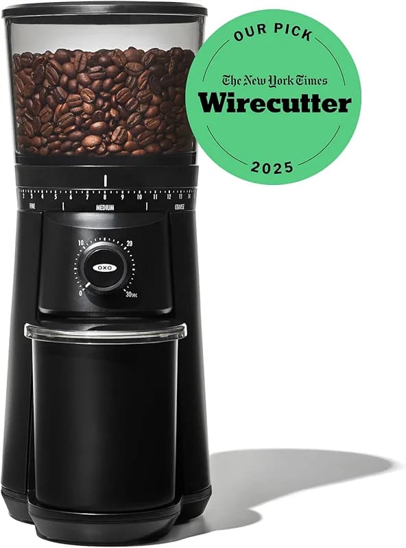 OXO Brew Conical Burr Grinder - Matte Black — image 7