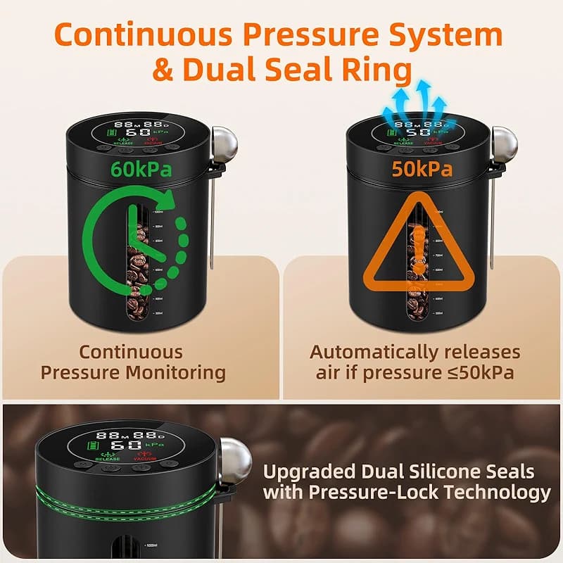 Automatic Vacuum Coffee Canister — image 2