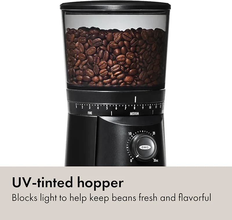 OXO Brew Conical Burr Grinder - Matte Black — image 4