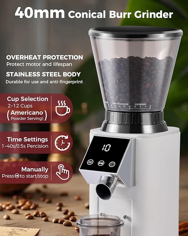 Tuni G1 Conical Burr Coffee Grinder — image 5