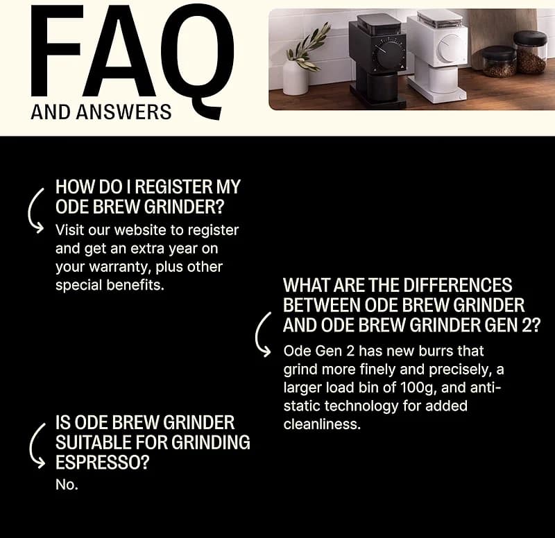 Fellow Ode Gen 2 64mm Flat Burr Coffee Grinder — image 6