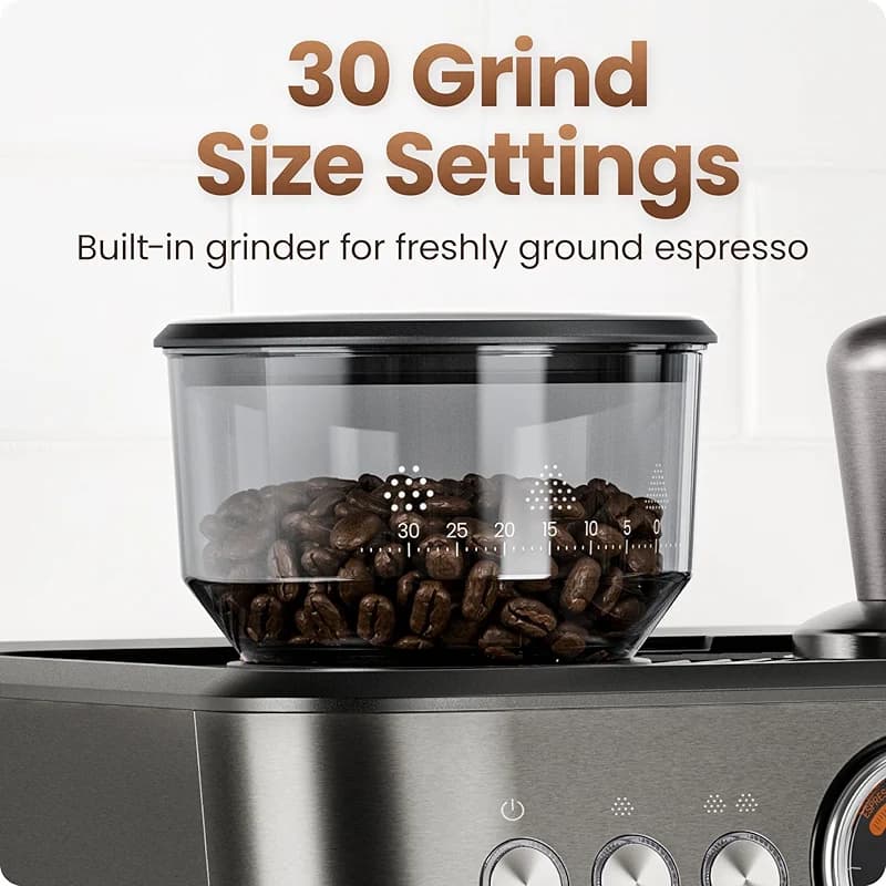 Chefman Crema Deluxe Espresso Machine with Double Boiler — image 4
