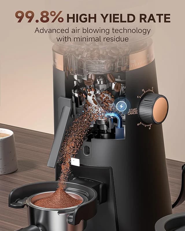 AMZCHEF Single Dose Coffee Grinder – 75 Settings Burr Grinder — image 5