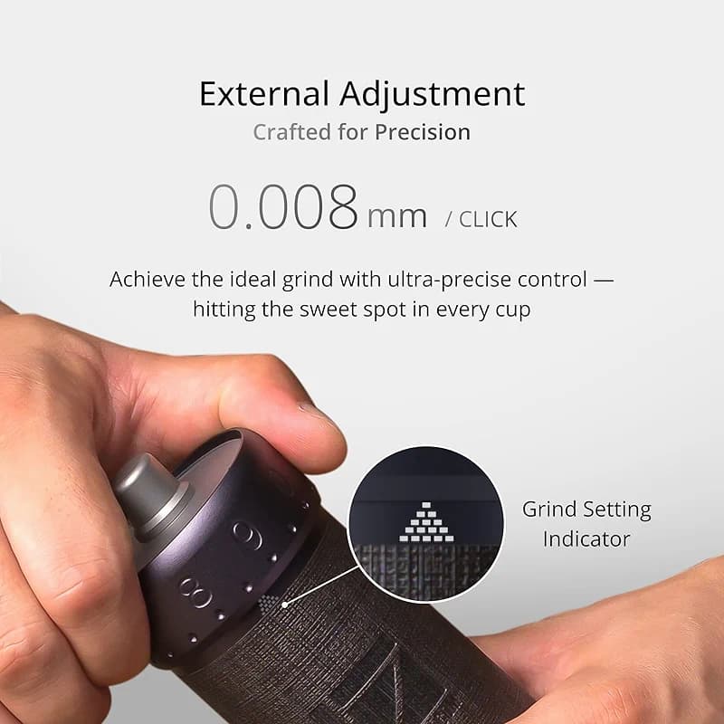 1Zpresso J-Ultra Manual Coffee Grinder Iron Gray — image 3