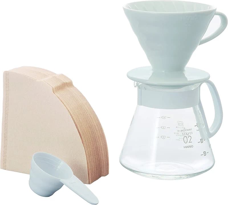 HARIO V60 Ceramic Pour Over Coffee Set
