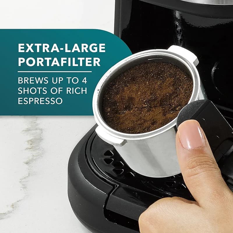 Mr. Coffee 4-Shot Steam Espresso Cappuccino and Latte Maker with Stainless — image 6