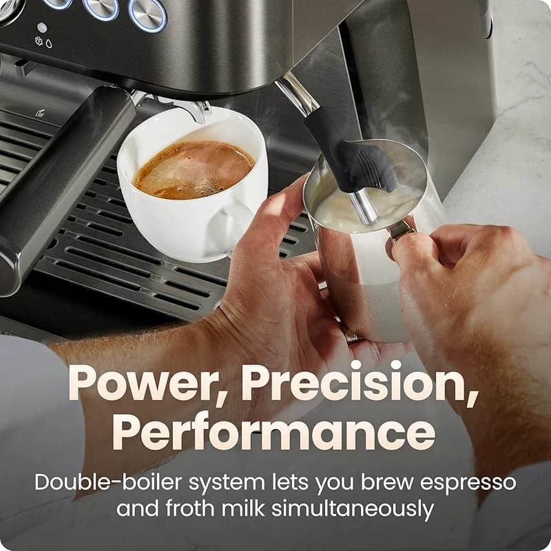Chefman Crema Deluxe Espresso Machine with Double Boiler — image 8