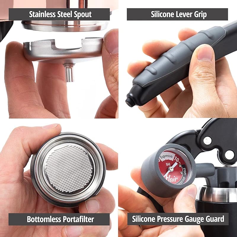 Flair UPDATED PRO 3 (Black) - All manual lever espresso maker with a — image 4